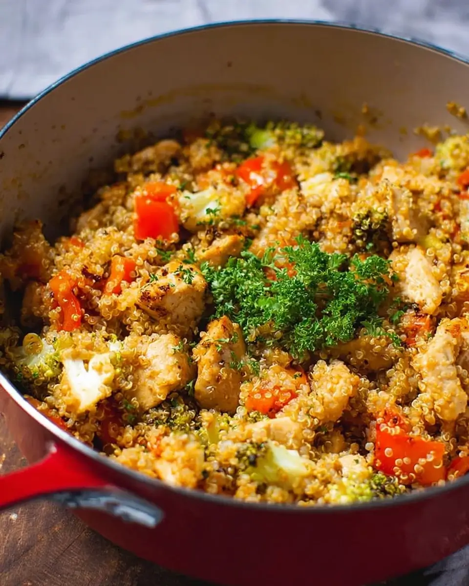 Hähnchen-Quinoa-Pfanne: So gelingt das gesunde Gericht!