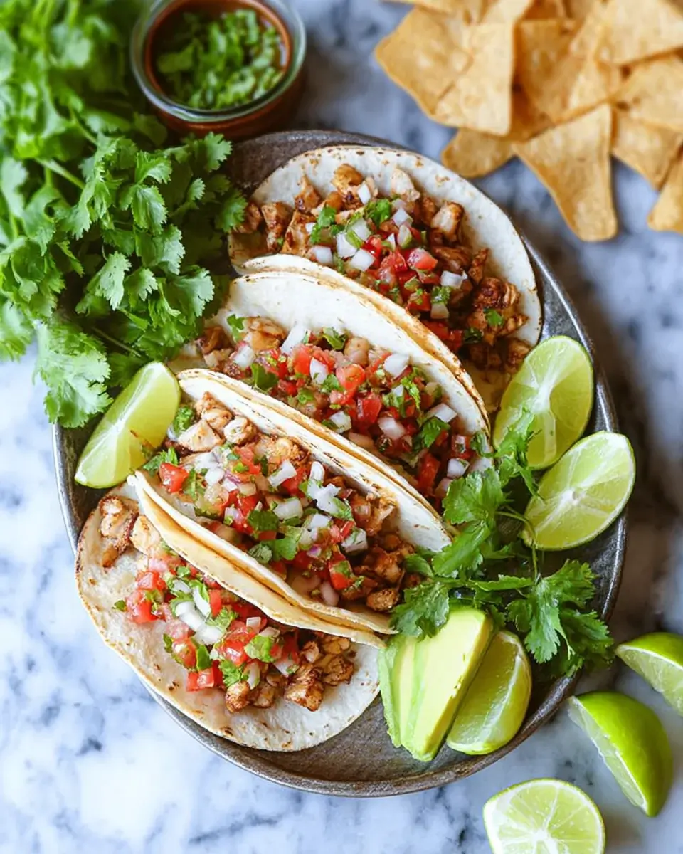 Hähnchen-Tacos mit Avocado und Salsa schnell genießen!