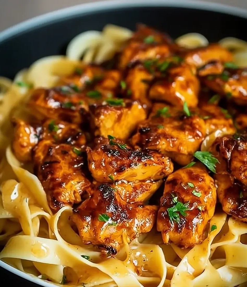 Honig-scharfes Cajun-Hühnchen mit Pasta: Schnell und lecker!
