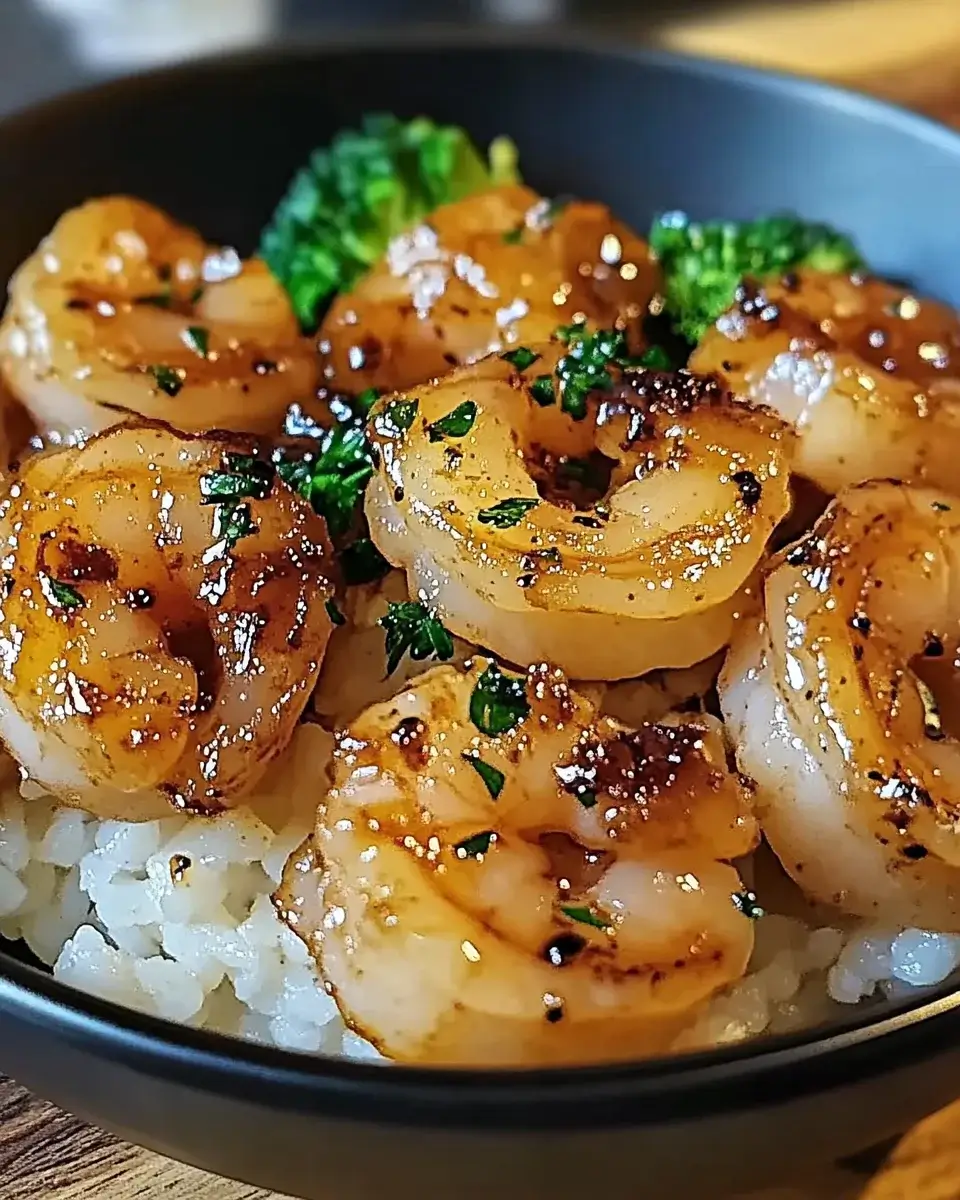 Honig-Knoblauch-Garnelen mit Reis: Ein Genuss, den Sie lieben werden!