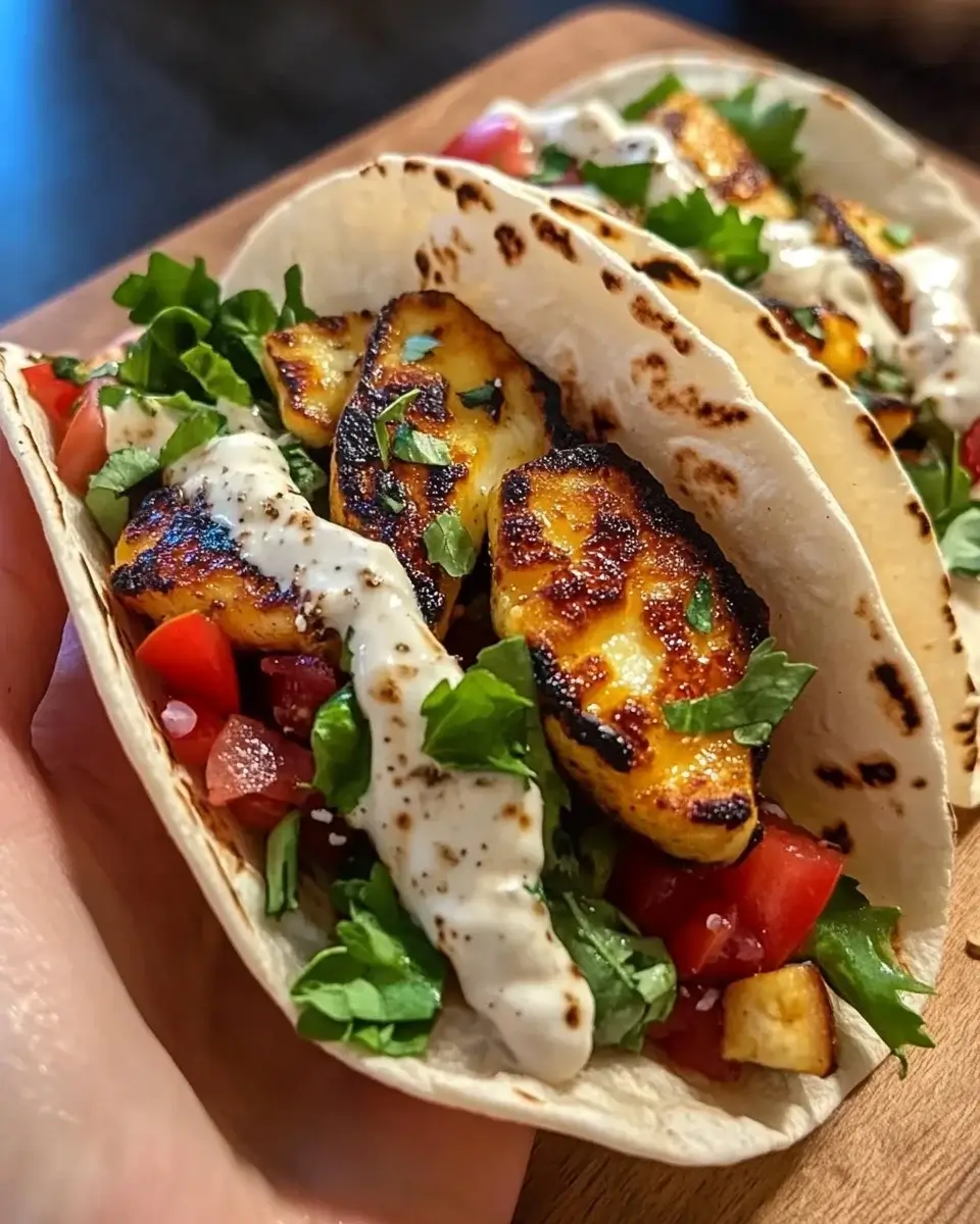 Scharfe Honig-Halloumi-Tacos: Ein Genuss für Feinschmecker!