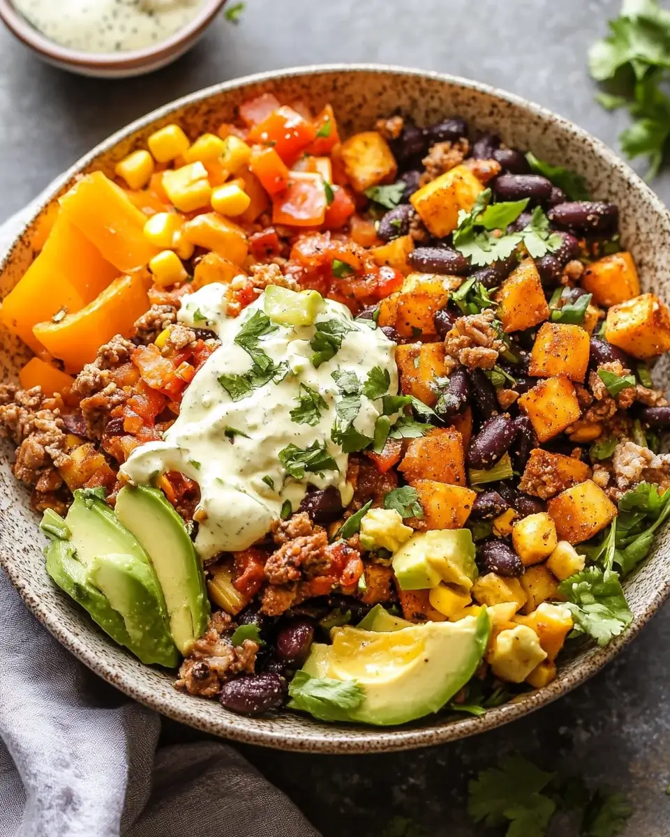 Süßkartoffel-Taco-Bowls: Einfaches Rezept für Genuss!