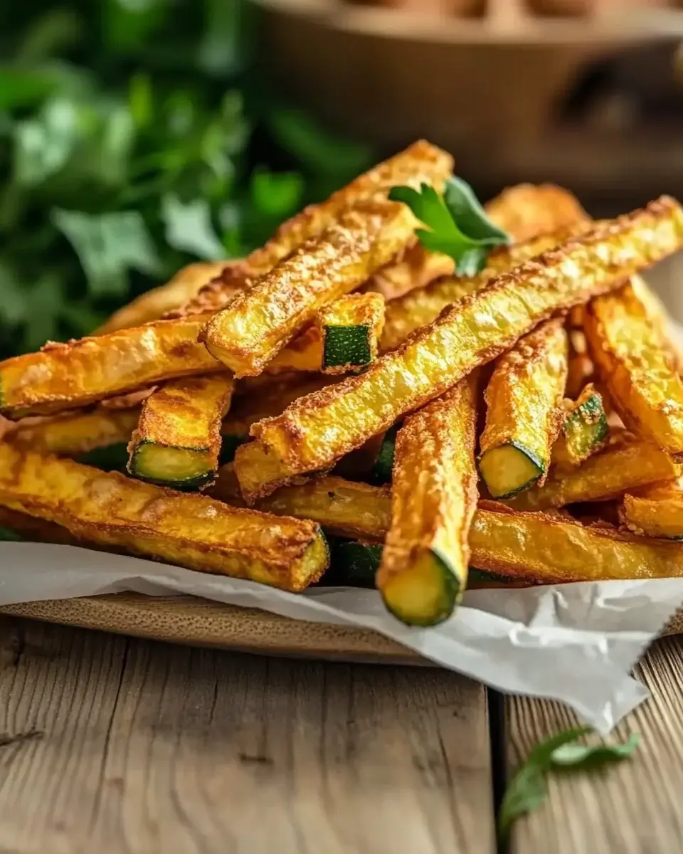 Zucchini-Pommes aus der Heißluftfritteuse ganz einfach genießen!