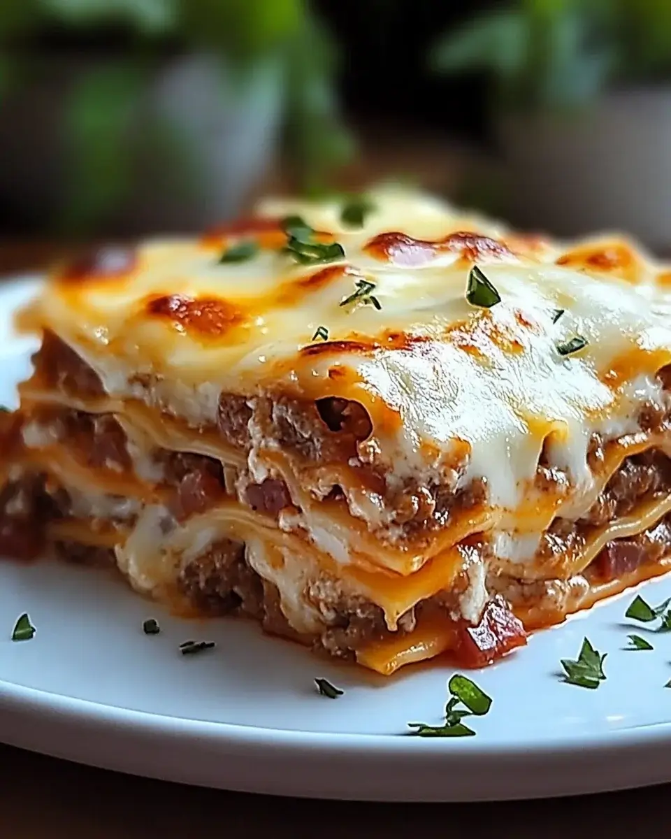 Käse-Bacon-Lasagne mit Parmesan und Knoblauch: Entdecken Sie das perfekte Rezept!