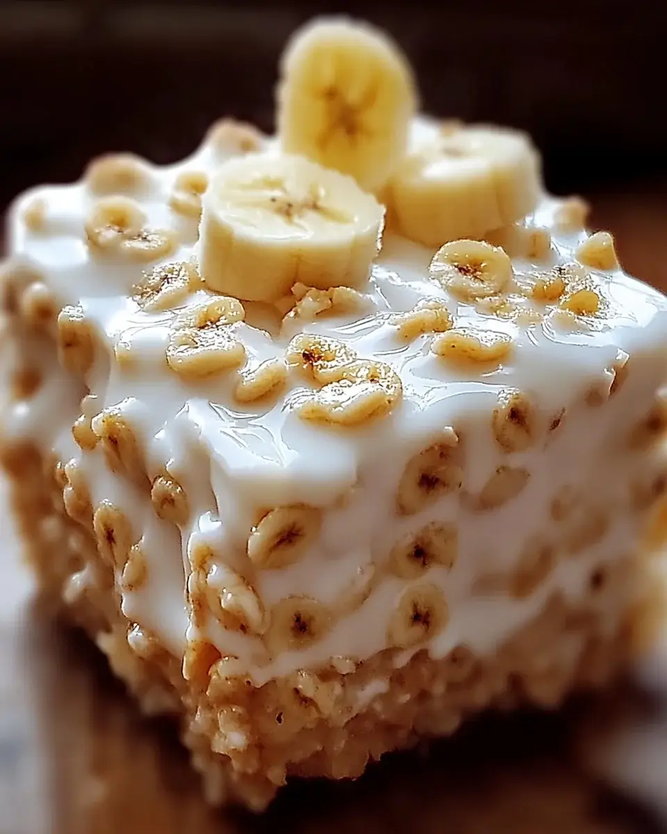 Bananen-Pudding-Reis-Krispie-Leckerei: Einfach lecker!