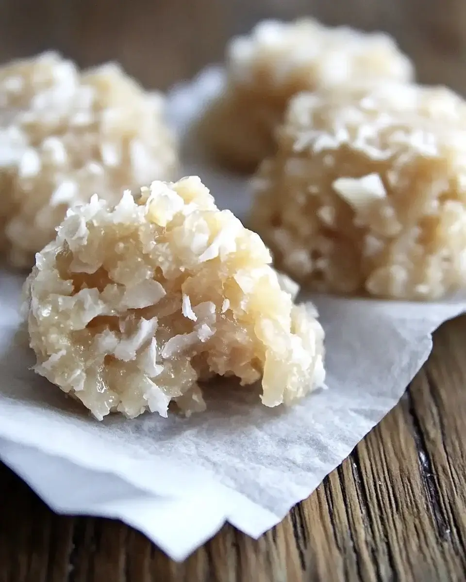 Kokosnuss-Kekse ohne Backen: Ein einfaches Rezept!