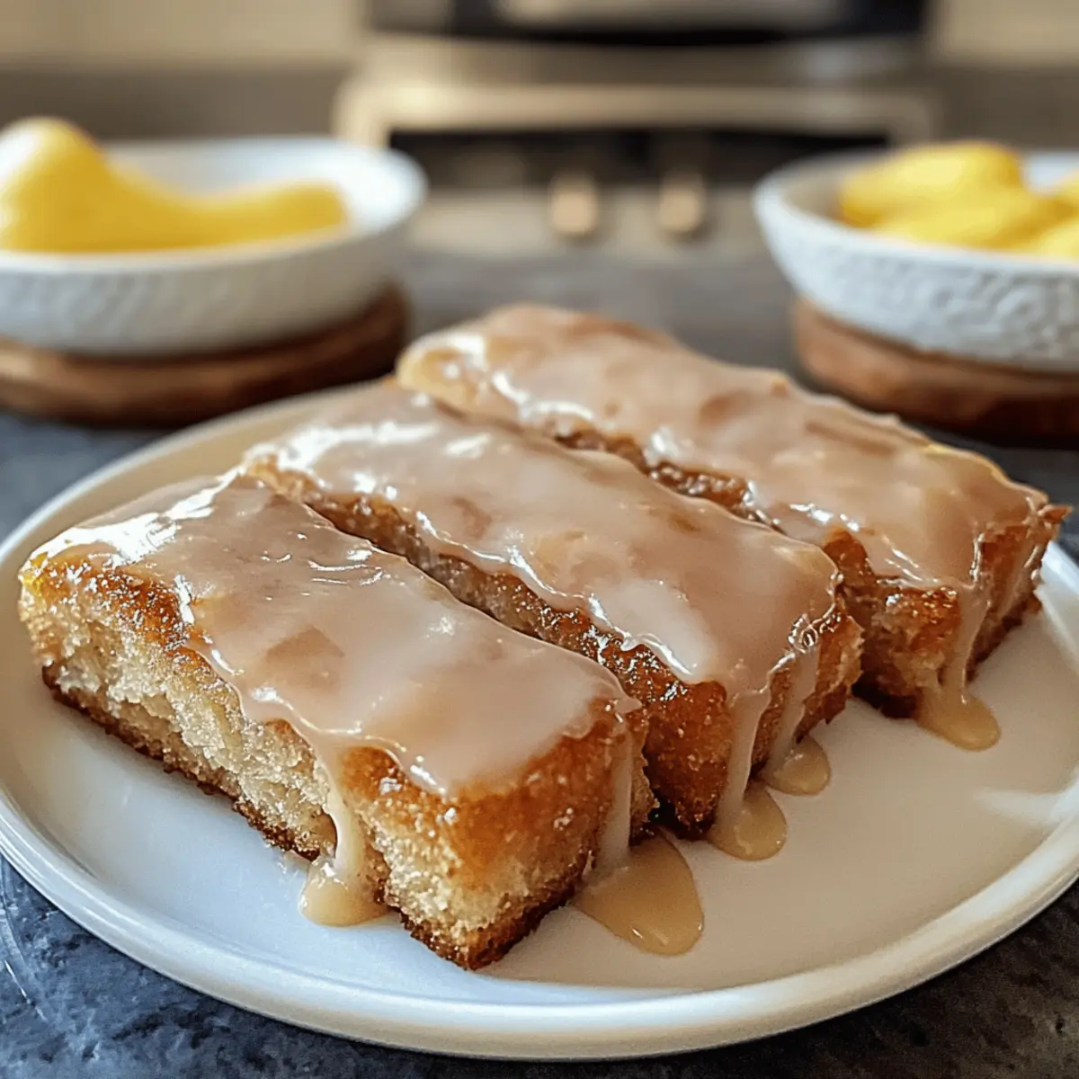 Weiche gebackene Ahorn-Donut-Riegel