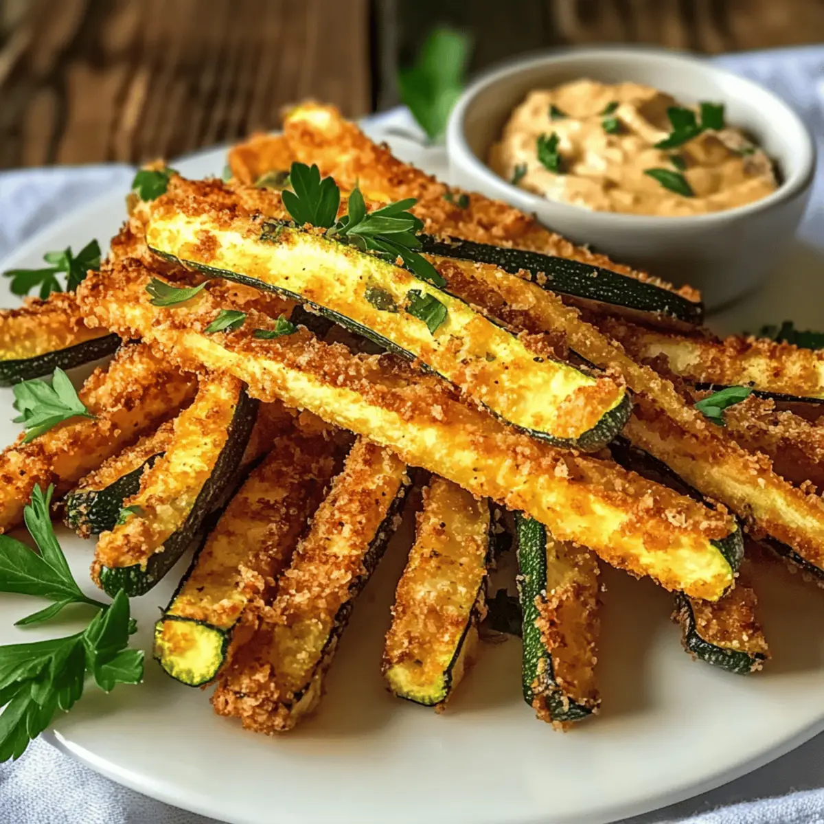 Zucchini Fries aus der Heißluftfritteuse genießen