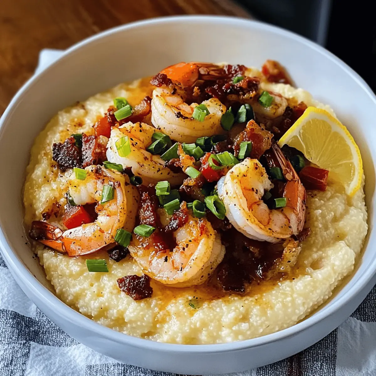 Köstliche Südstaaten Garnelen und Grits