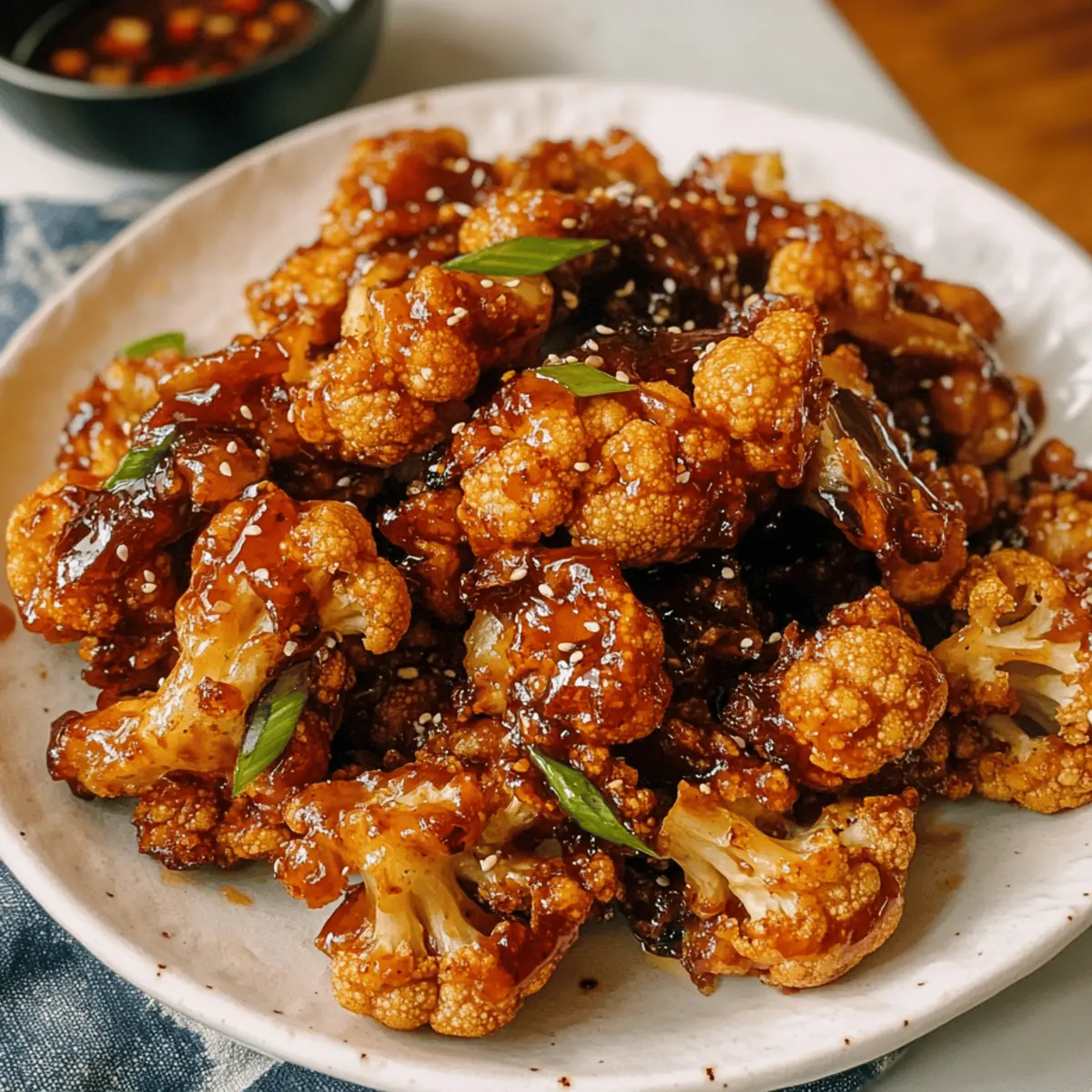 Vegan Korean Fried Cauliflower für den Genuss