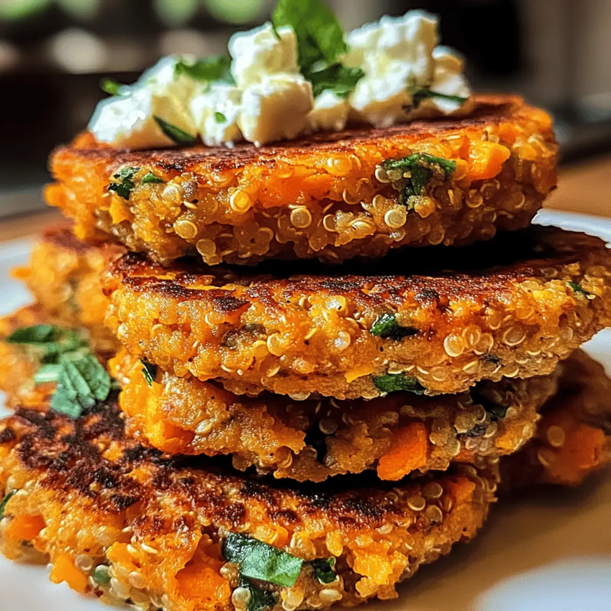 Der Ausgang: Quinoa-Süßkartoffelpatties genießen