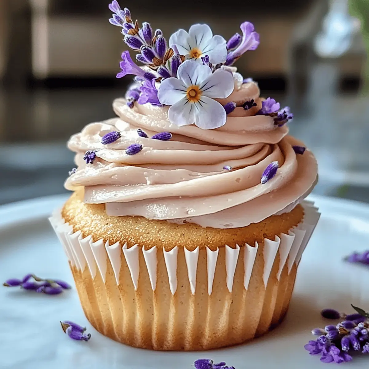 Lavendel Honig Cupcakes für süße Momente