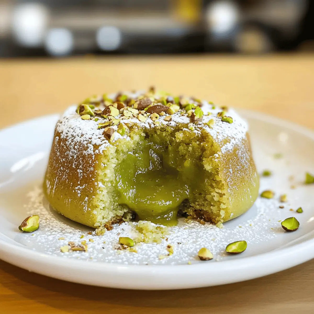 Pistazien Lava Kuchen für den perfekten Ausgang