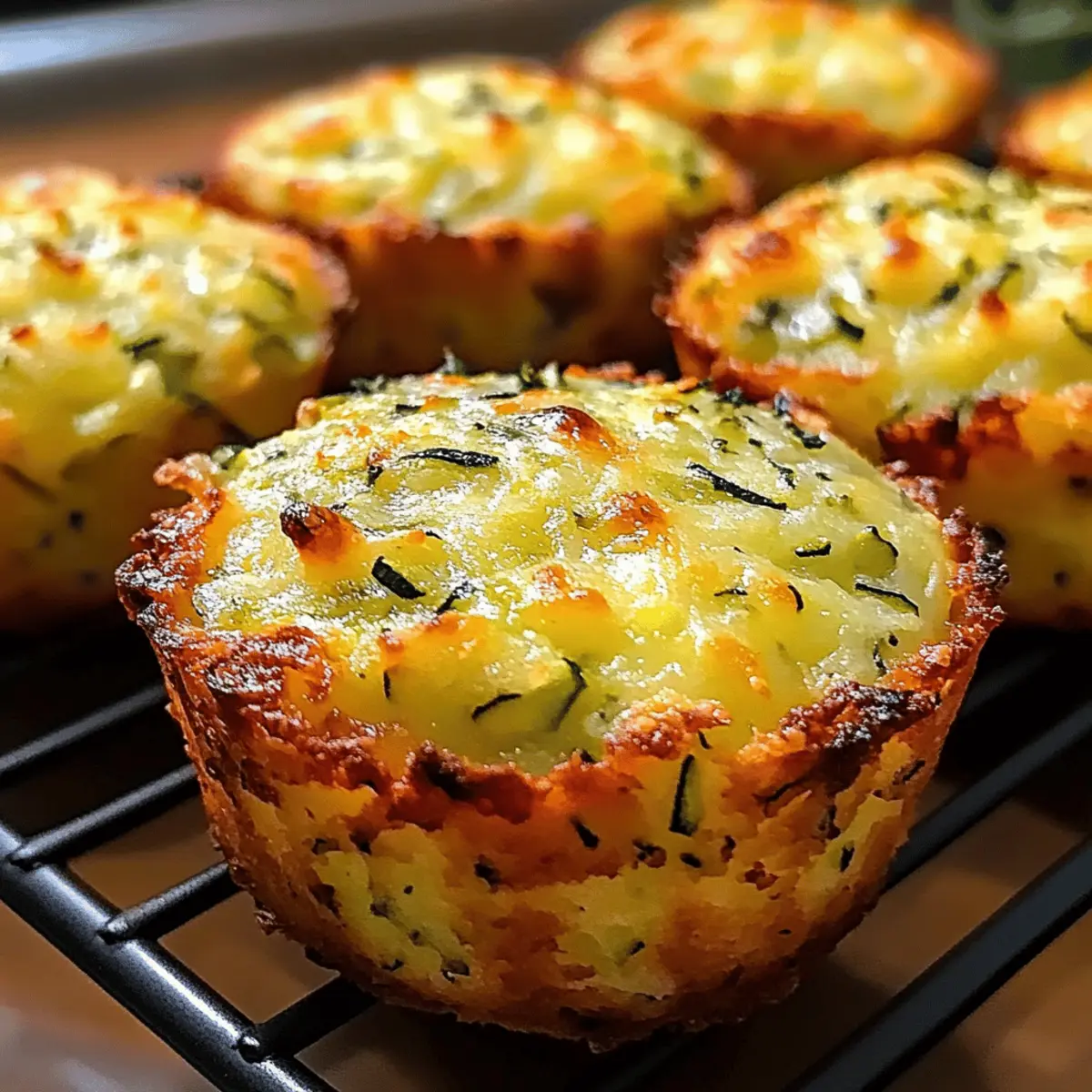 Crispy Zucchini Muffins für gesunde Snacks