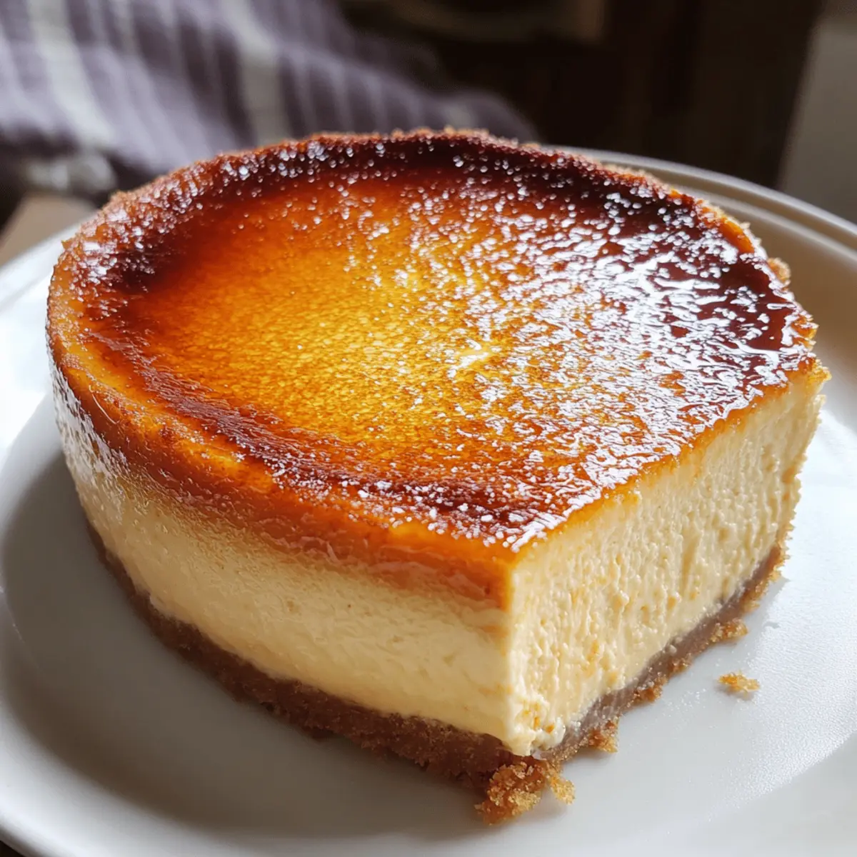 Der Ausgang für die beste Crème Brûlée Cheesecake