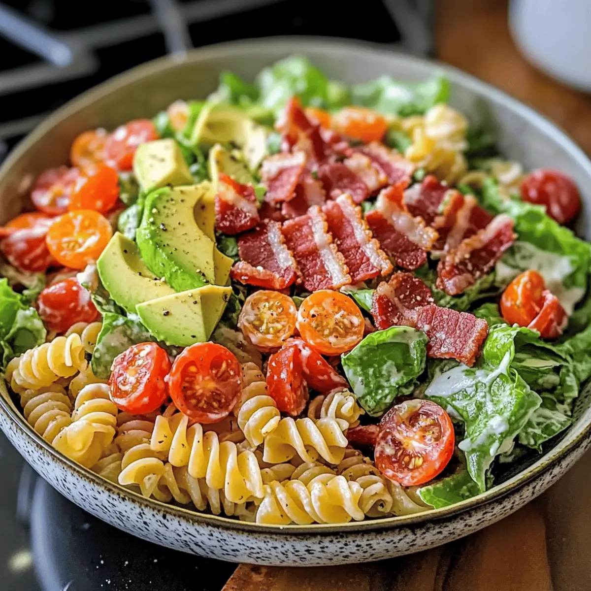 Ranch BLT Pasta Salad für den perfekten Sommer