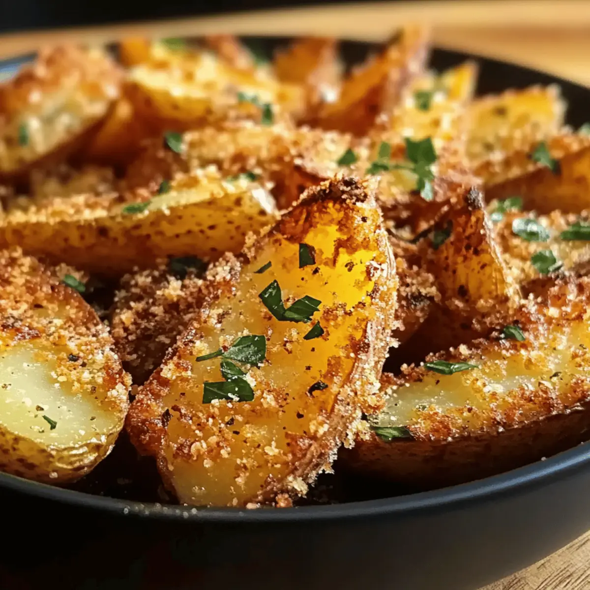 Crispy Crunchy Parmesan Kartoffeln aus dem Ofen