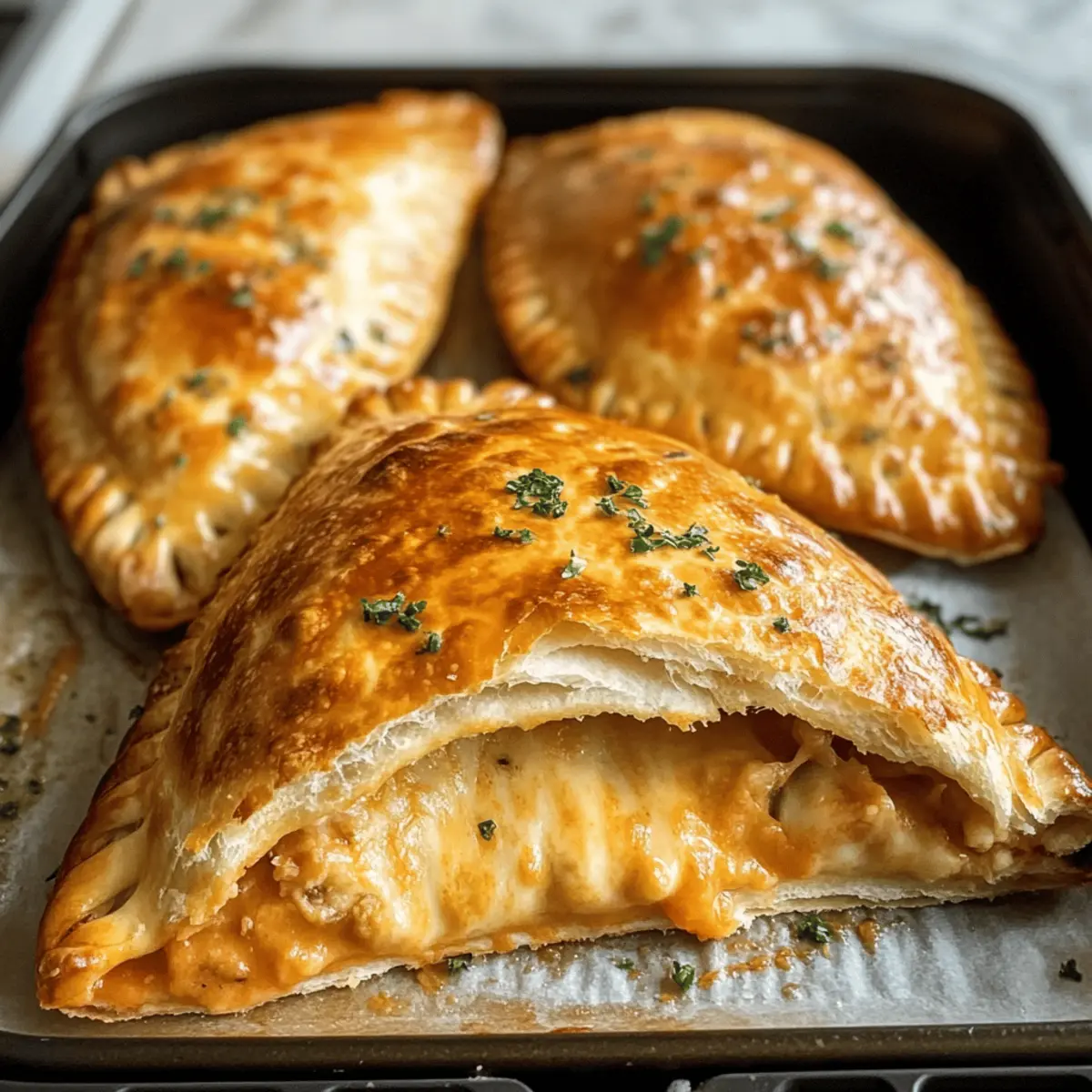 Krosse Air Fryer Calzones mit leckeren Füllungen