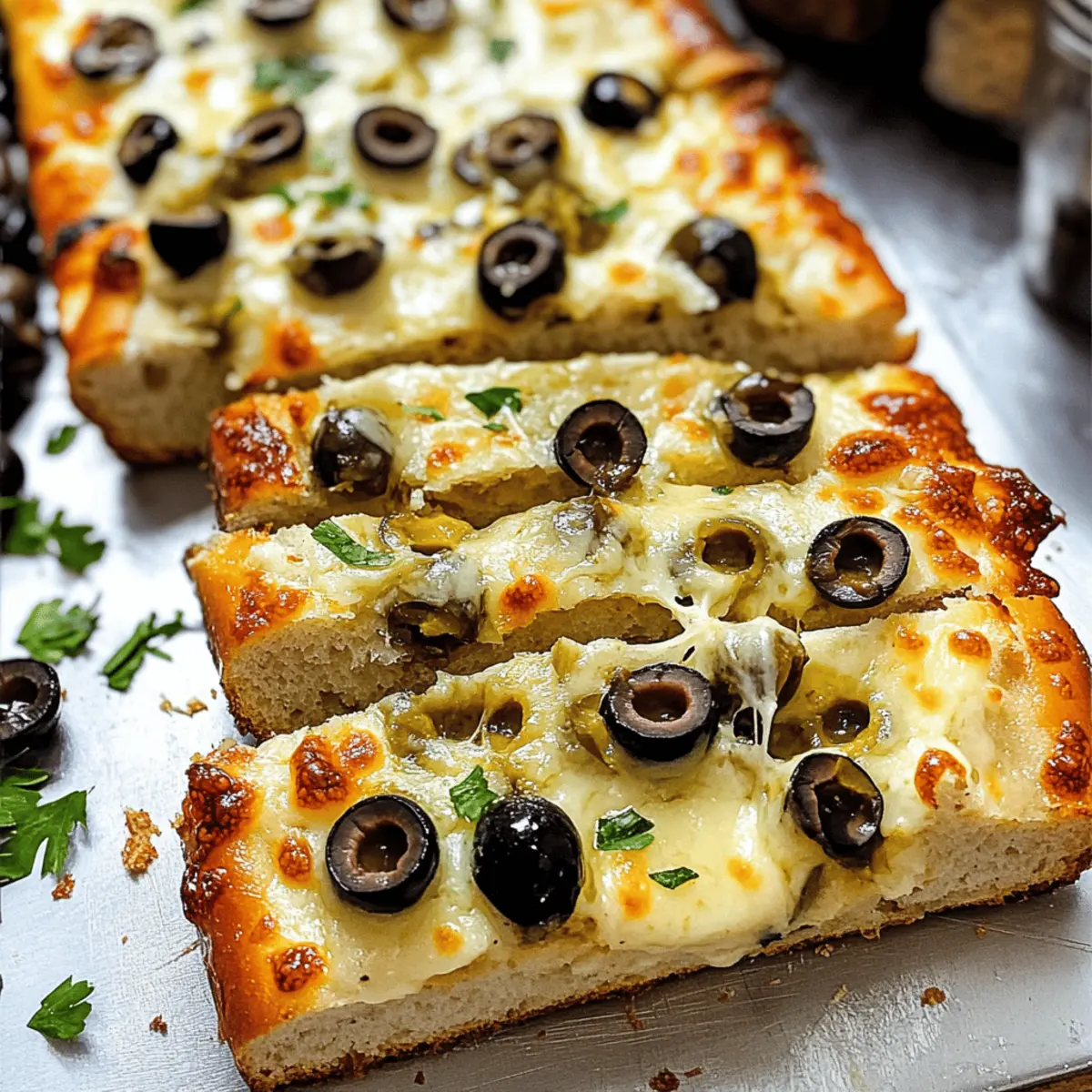 Olivenkäsebrot für den perfekten Snack