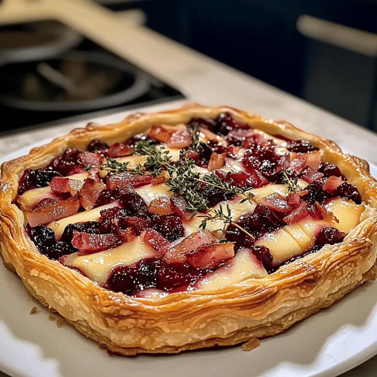 Cranberry Brie Tart für festliche Genüsse