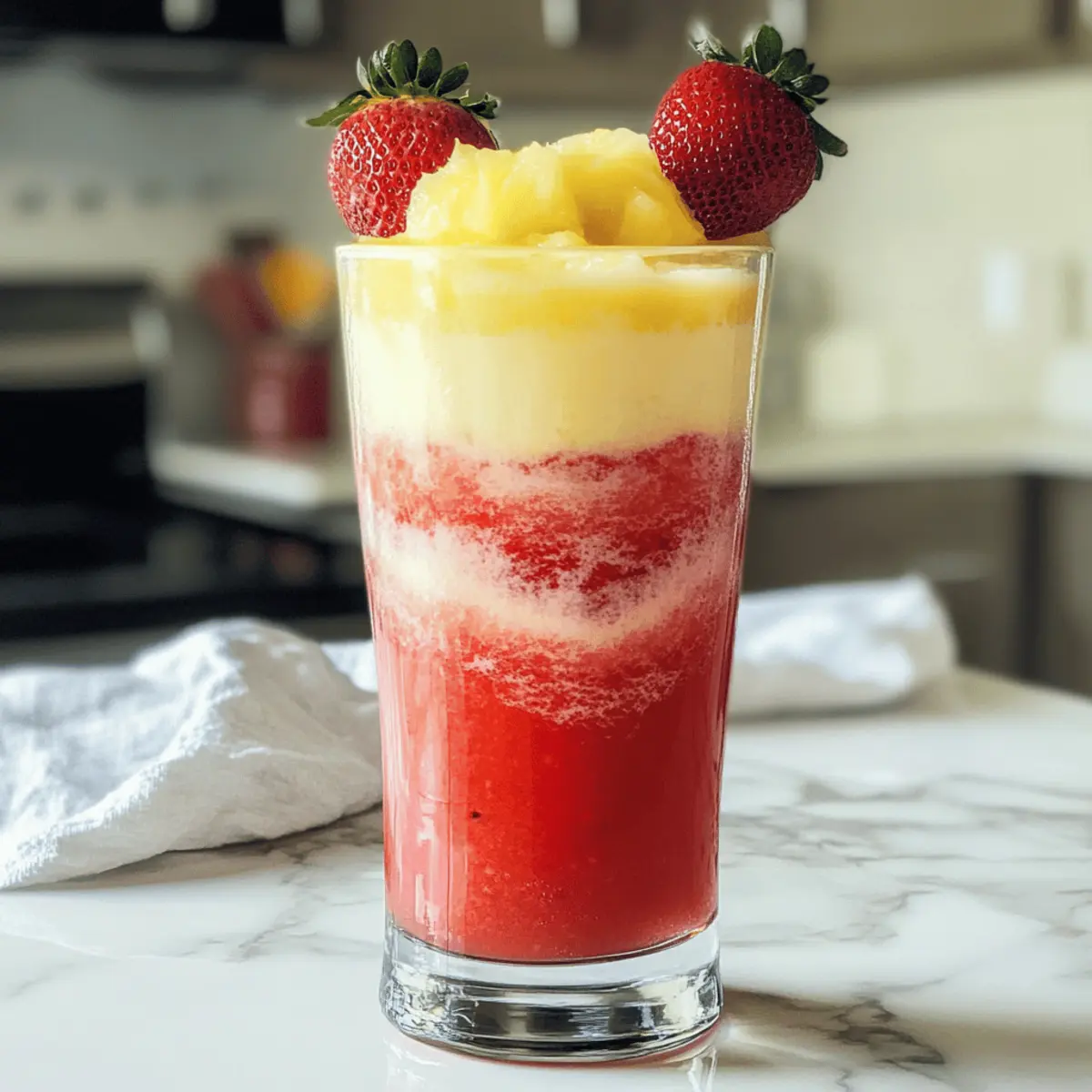 Der Ausgang: Erdbeer Pina Colada Mocktail