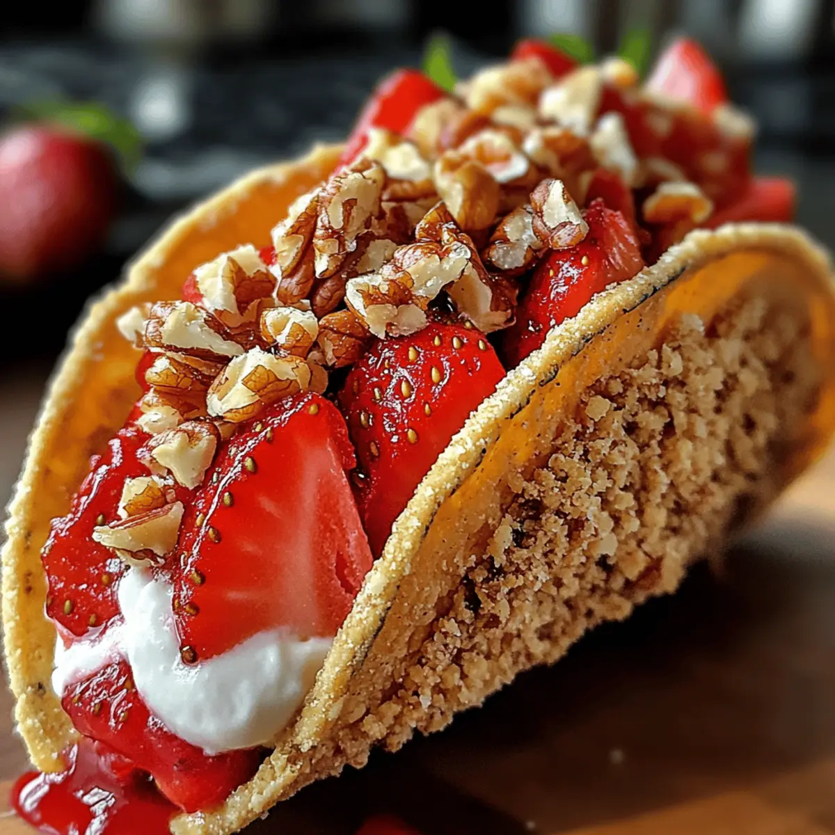 Der Ausgang: Erdbeer-Crunch-Cheesecake-Tacos