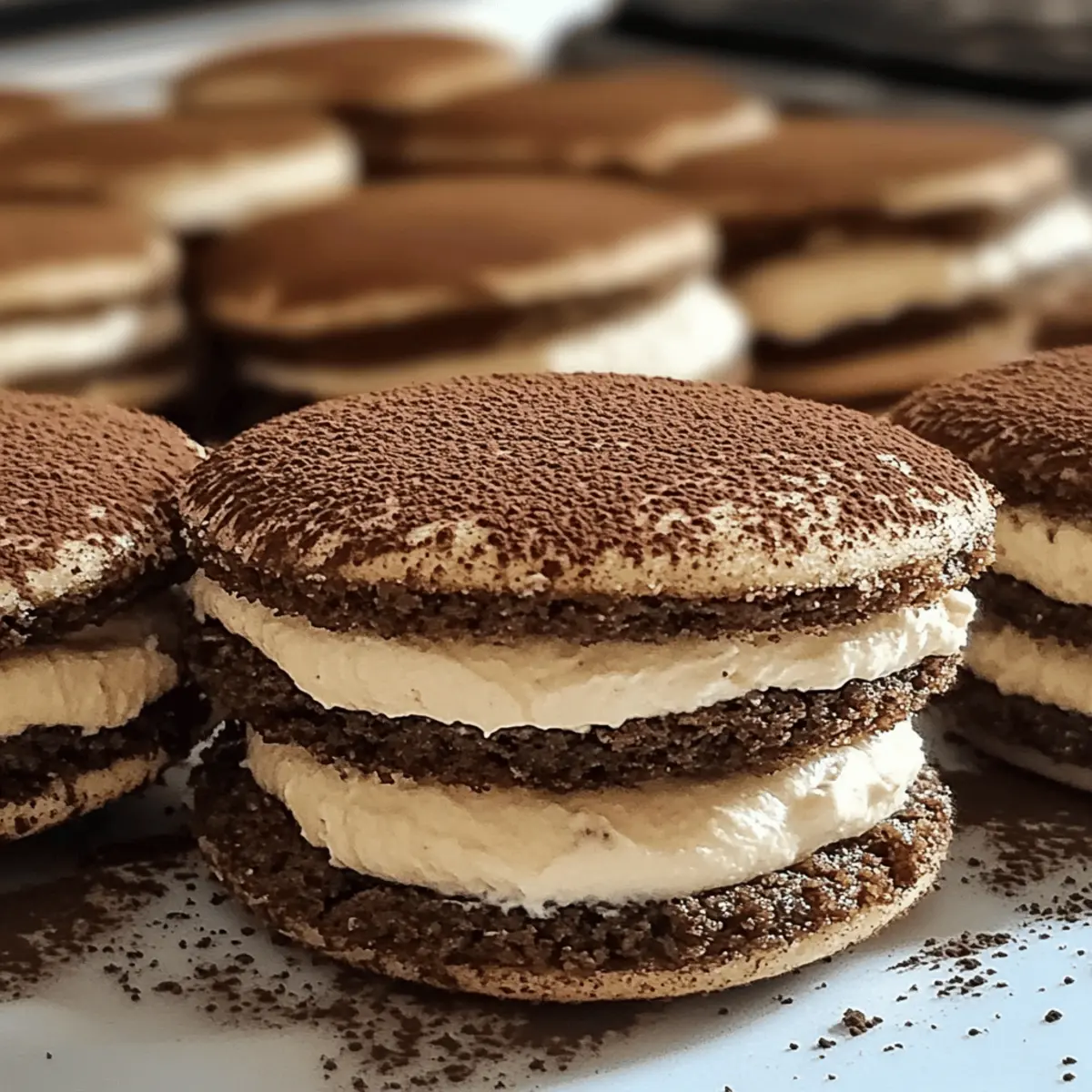 Tiramisu Sandwich Kekse zum Verlieben