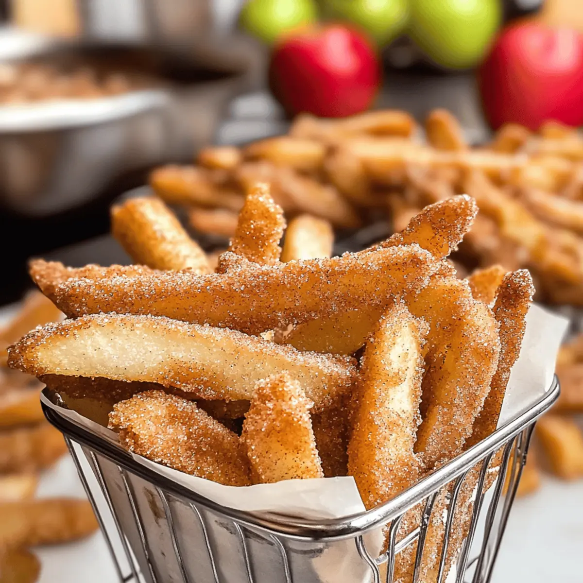 Krosse Air Fryer Apfel-Pommes für den perfekten Snack