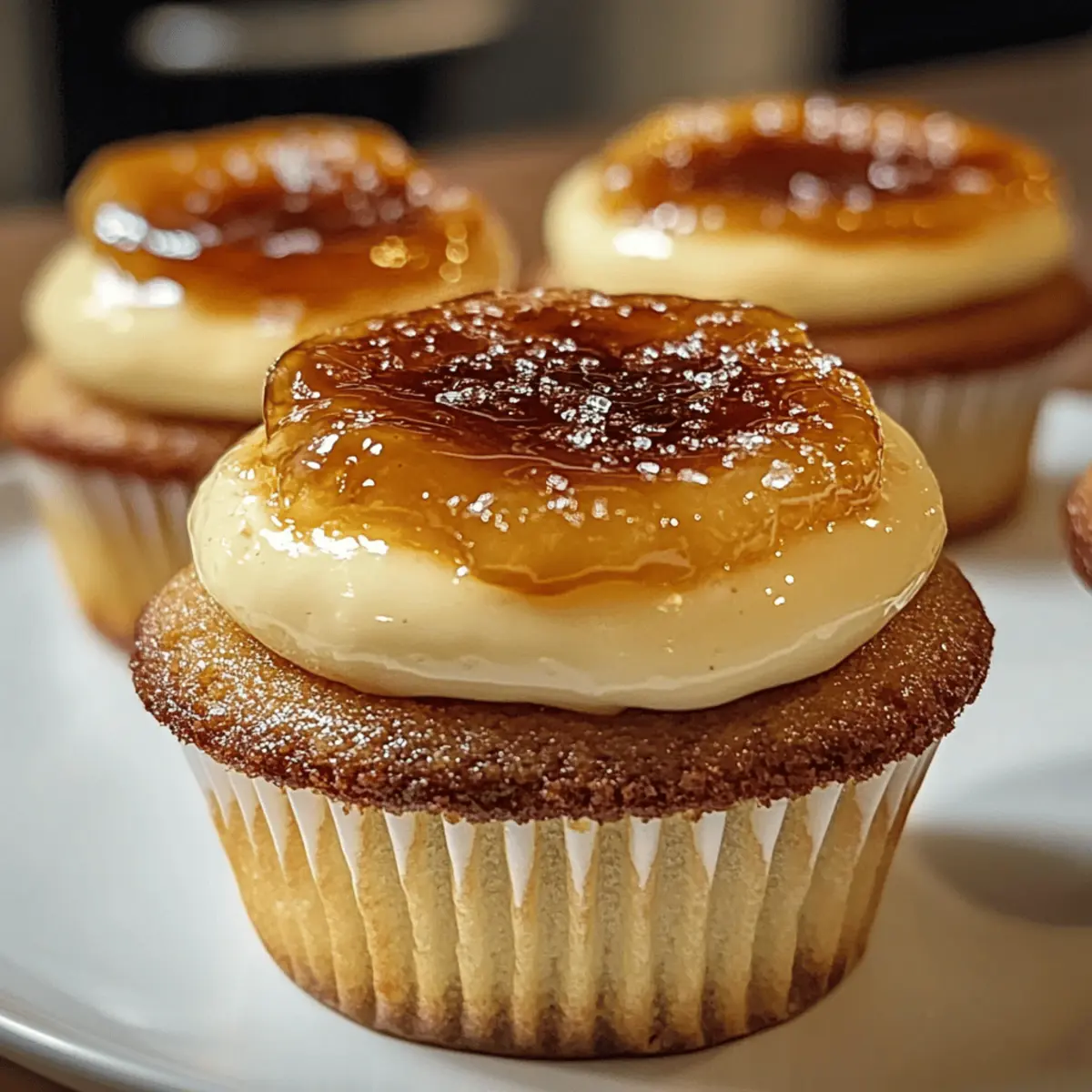 Vanille Crème Brûlée Cheesecake Cupcakes einfach genießen
