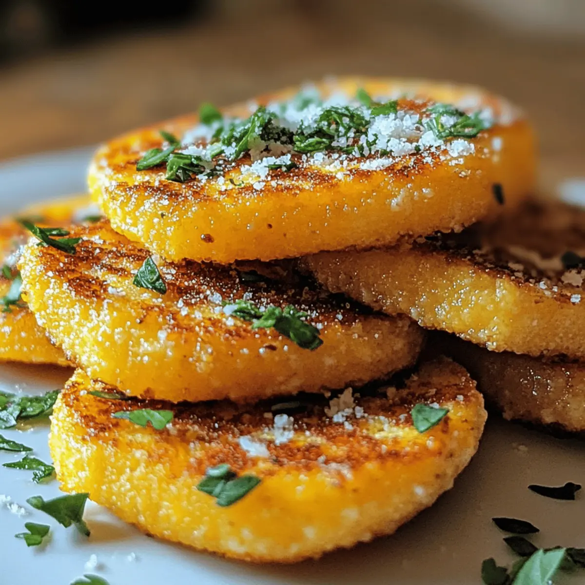 Crispy Parmesan Polenta Rounds für jeden Anlass