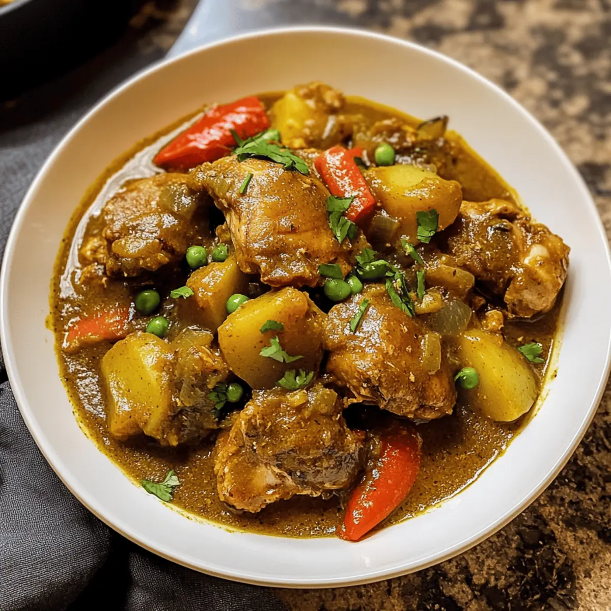 Der Ausstoß – Köstliches Jamaikanisches Curryhuhn