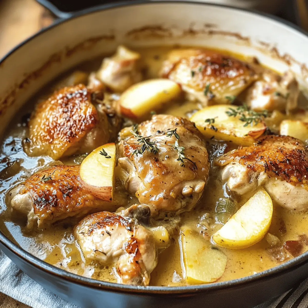 Der Ausgang: Französischer Hähnchenauflauf mit Cidre
