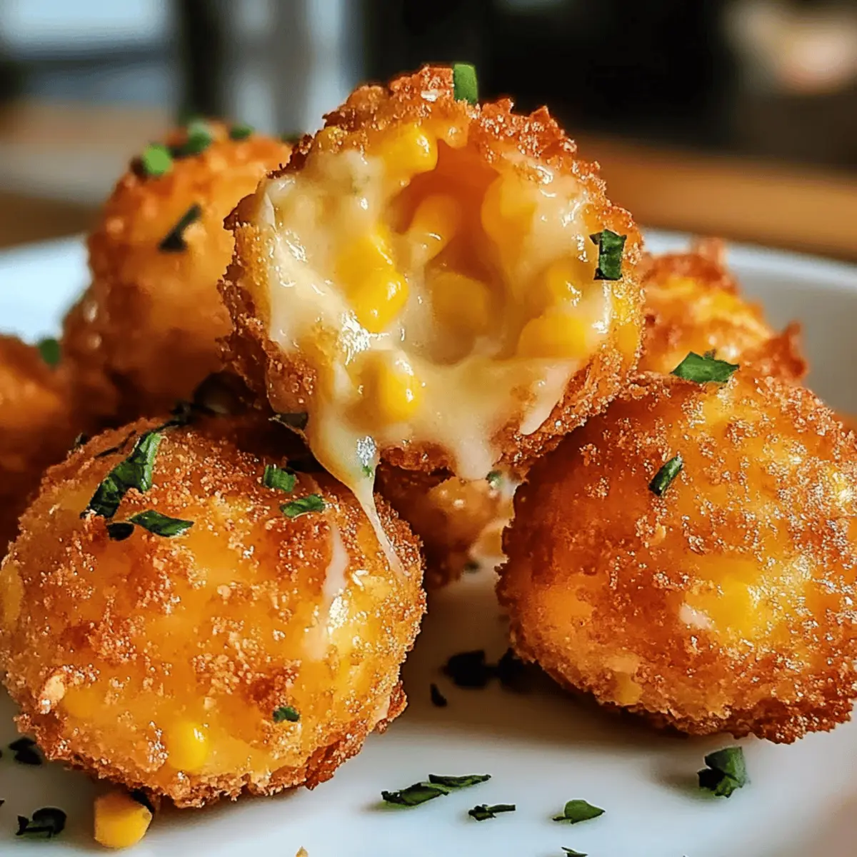 Crispy Corn Cheese Bites für einen perfekten Snack