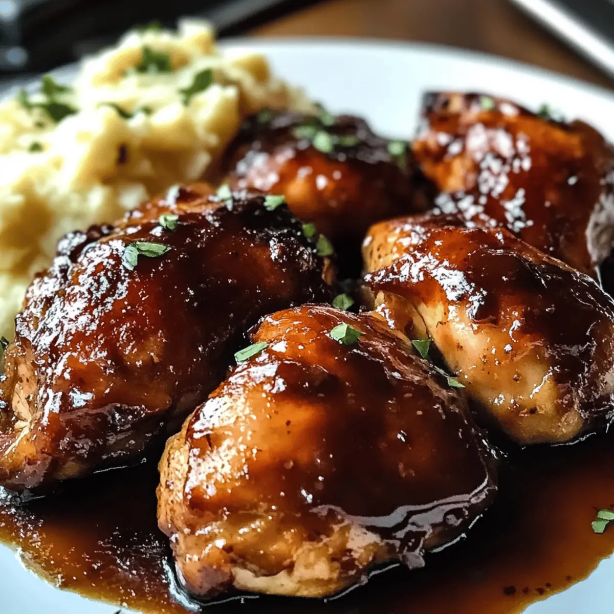 Klebriges Guinness Hähnchen mit köstlicher Glasur