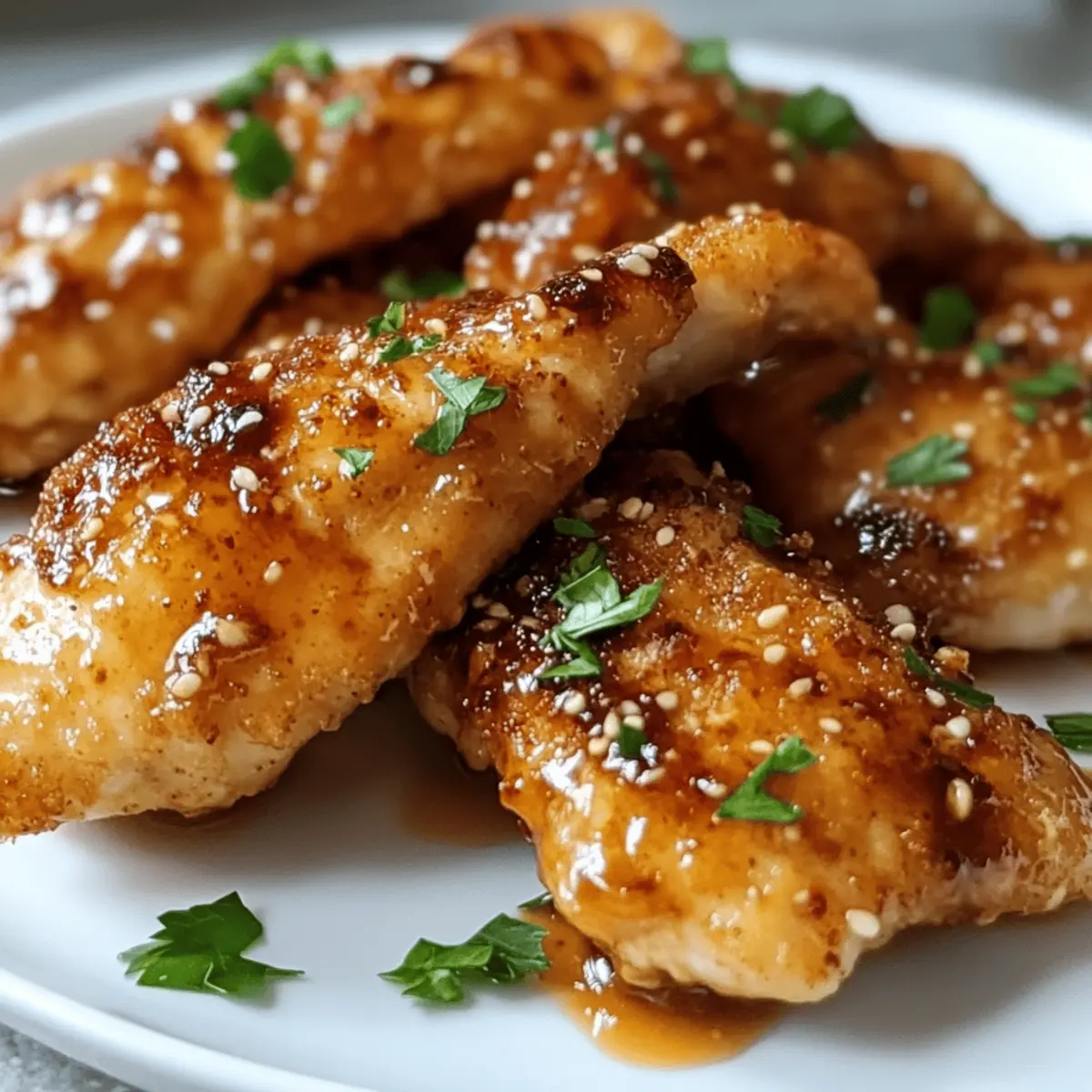 Honigbutter-Knoblauch-Hähnchen im Airfryer