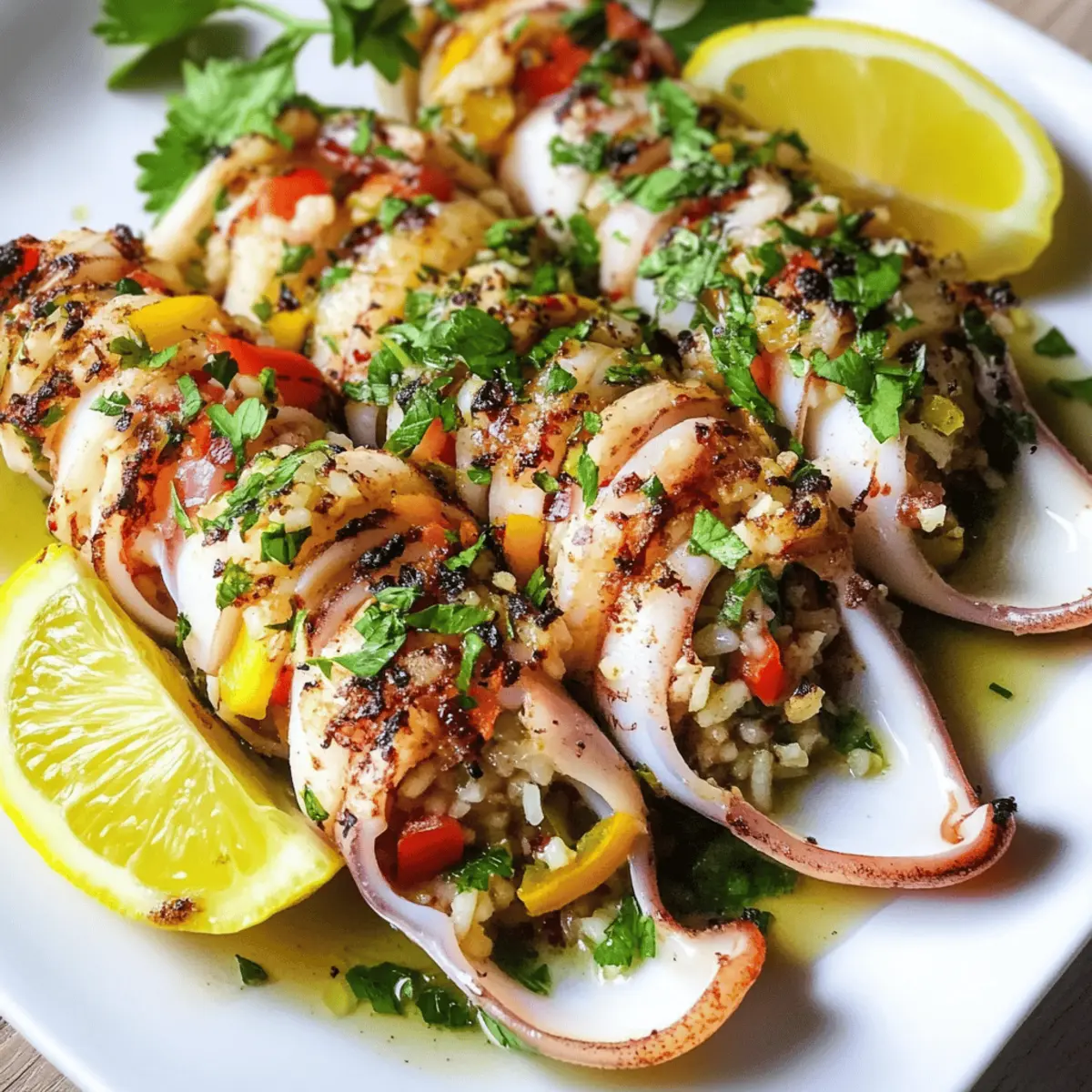 Gegrillter gefüllter Tintenfisch: Ein Genuss aus dem Mittelmeer