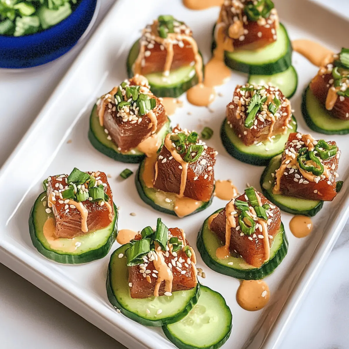 Der Ausgang: Glutenfreie Ahi Tuna Poke Bites