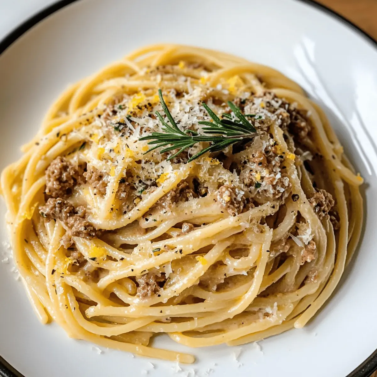 Einfache Ragu Bianco für italienisches Wohlfühlessen