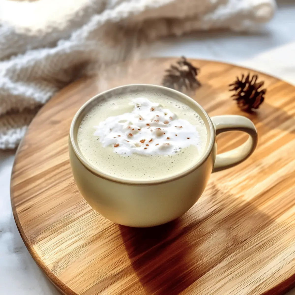 Milde Pfefferminztee Latte ohne Koffein