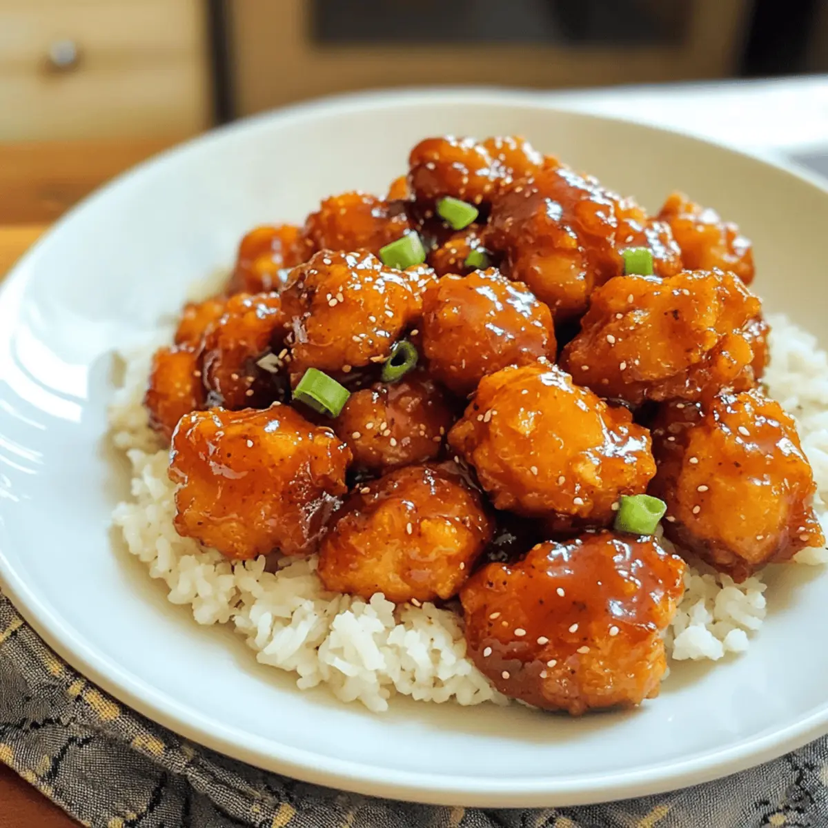 Milde Vulkan-Hähnchen mit süßer Sauce