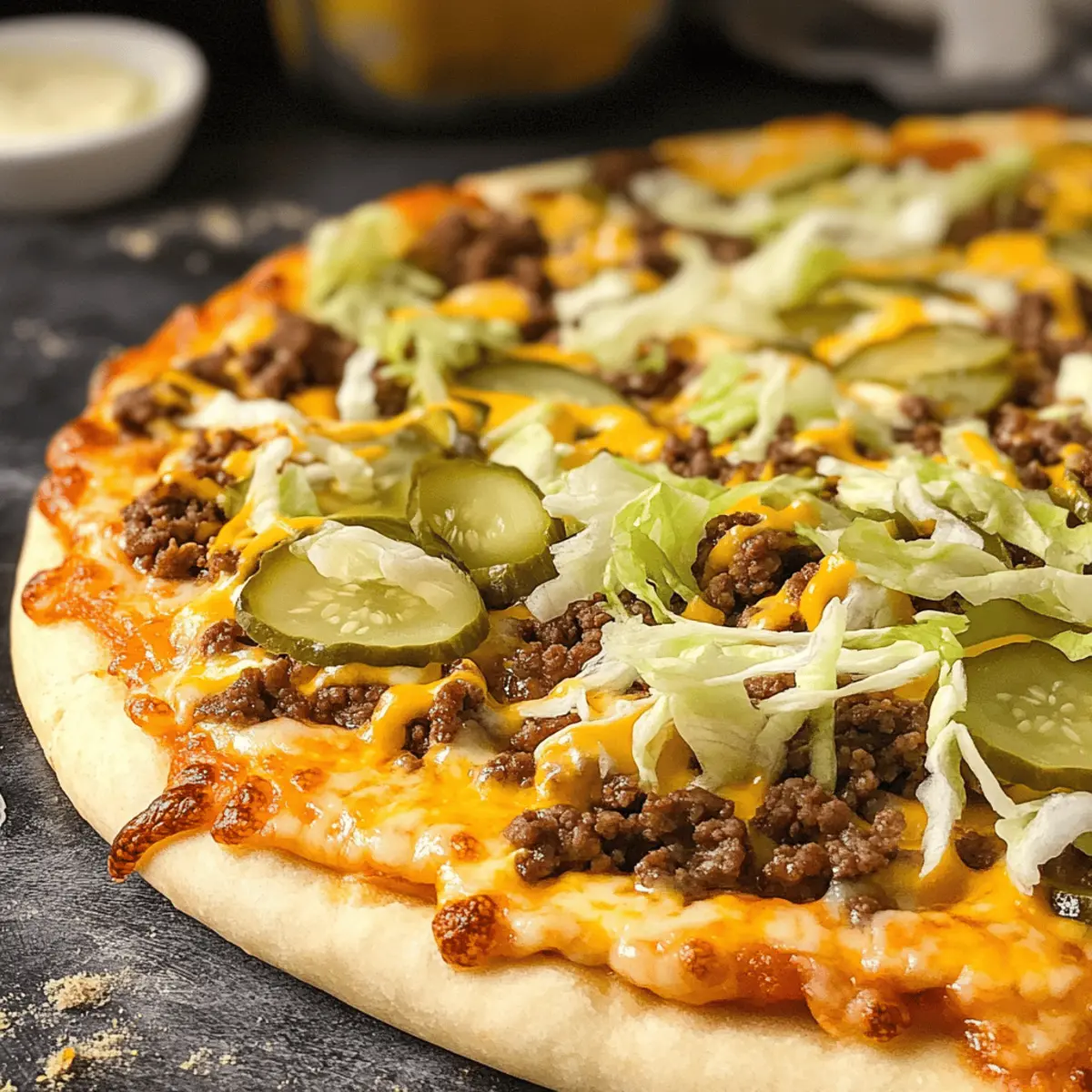 Big Mac Pizza für einen Genusshungrigen Abend