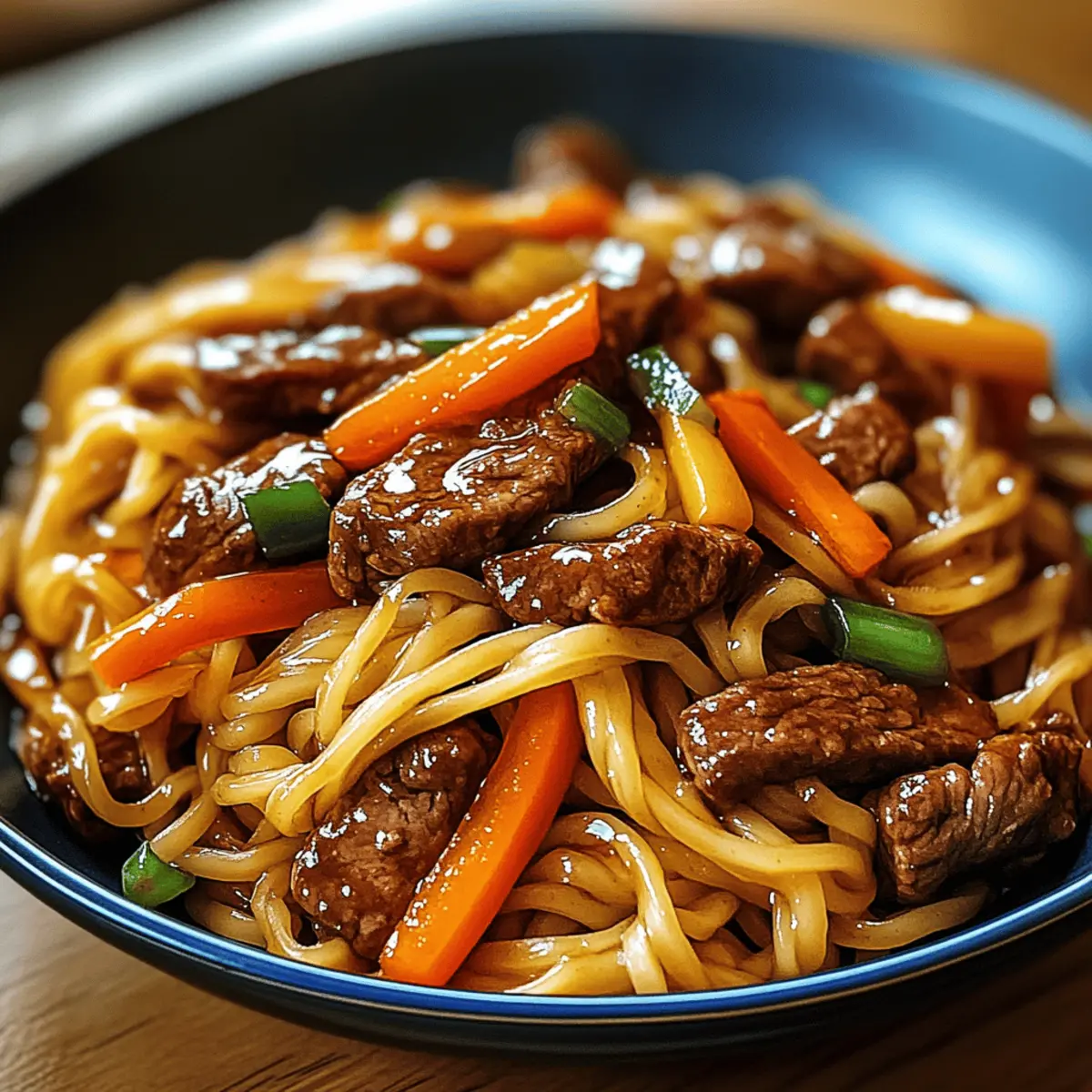 Hoisin Rindfleisch Nudeln in 20 Minuten