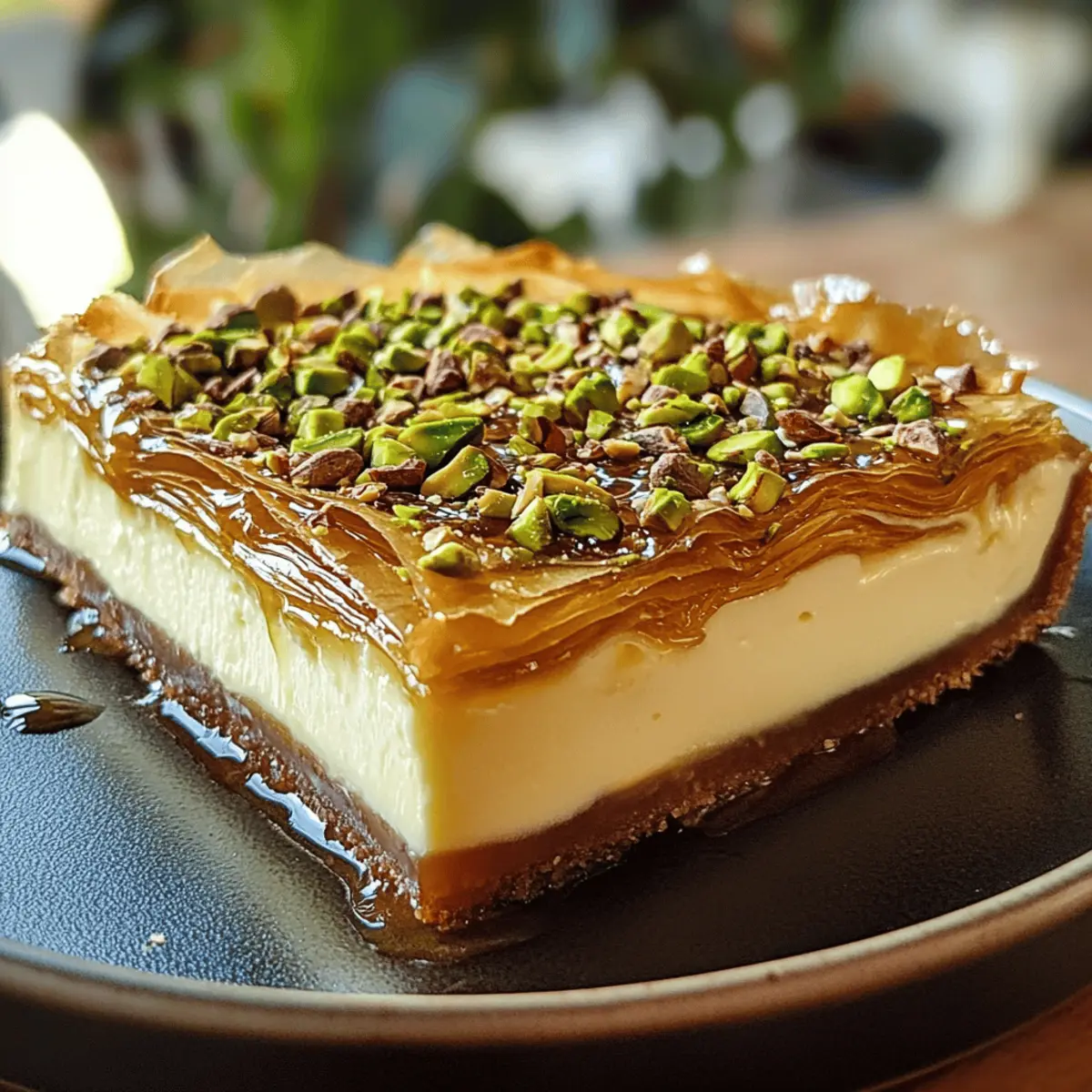 Honig Pistazien Baklava Käsekuchen Rezept
