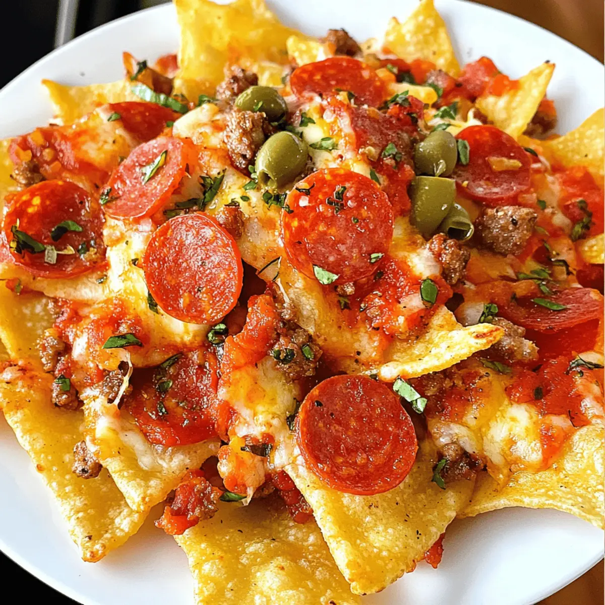 italienische nachos nach alt-chicago-art