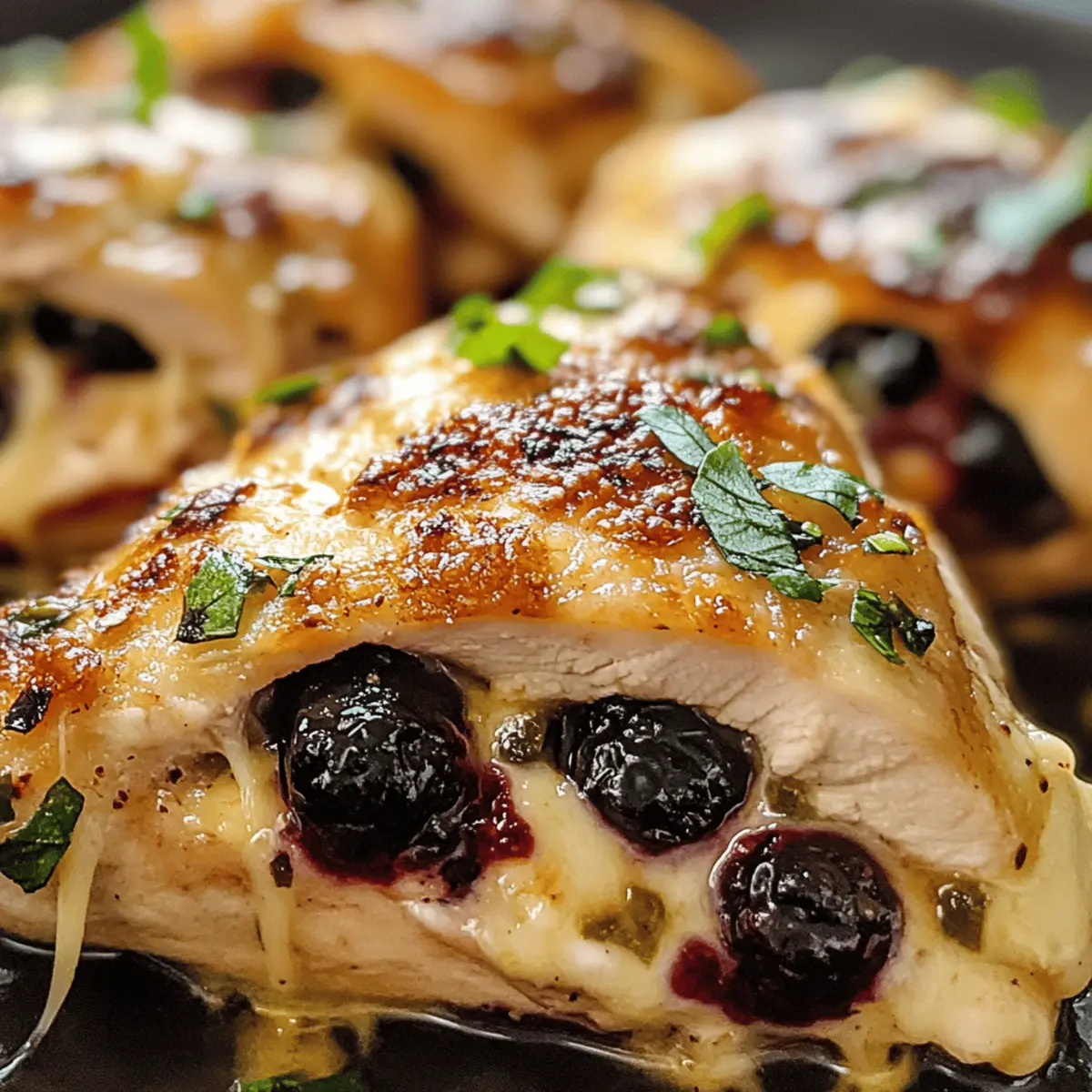 Melty Blackberry Jalapeno Stuffed Chicken Rezept