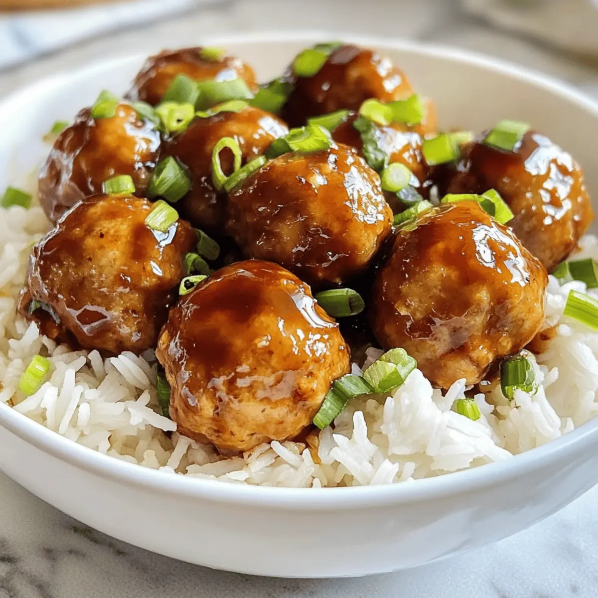 Pineapple Teriyaki Chicken Meatballs in 30 Minuten