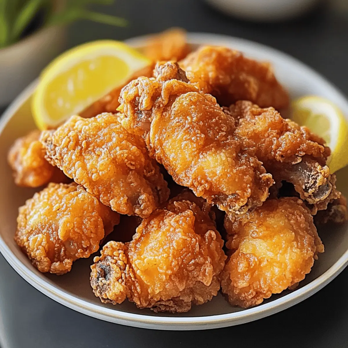 Krispy, saftige japanische Frittierhähnchen Karaage