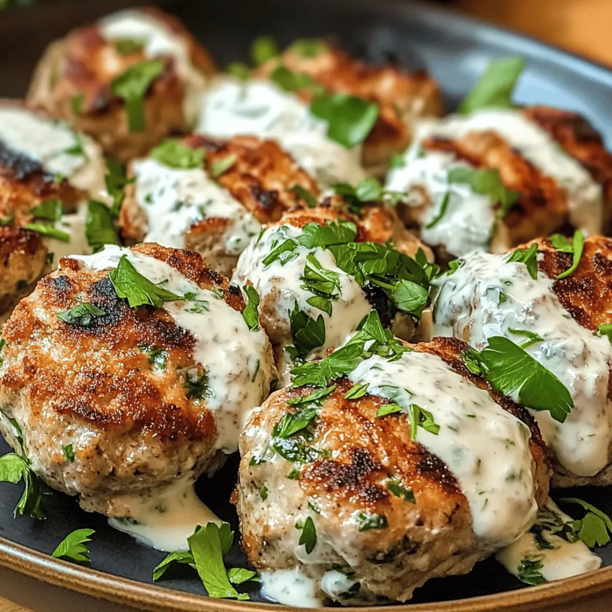 Saftige Hähnchen-Kofta mit Knoblauch-Joghurt-Sauce