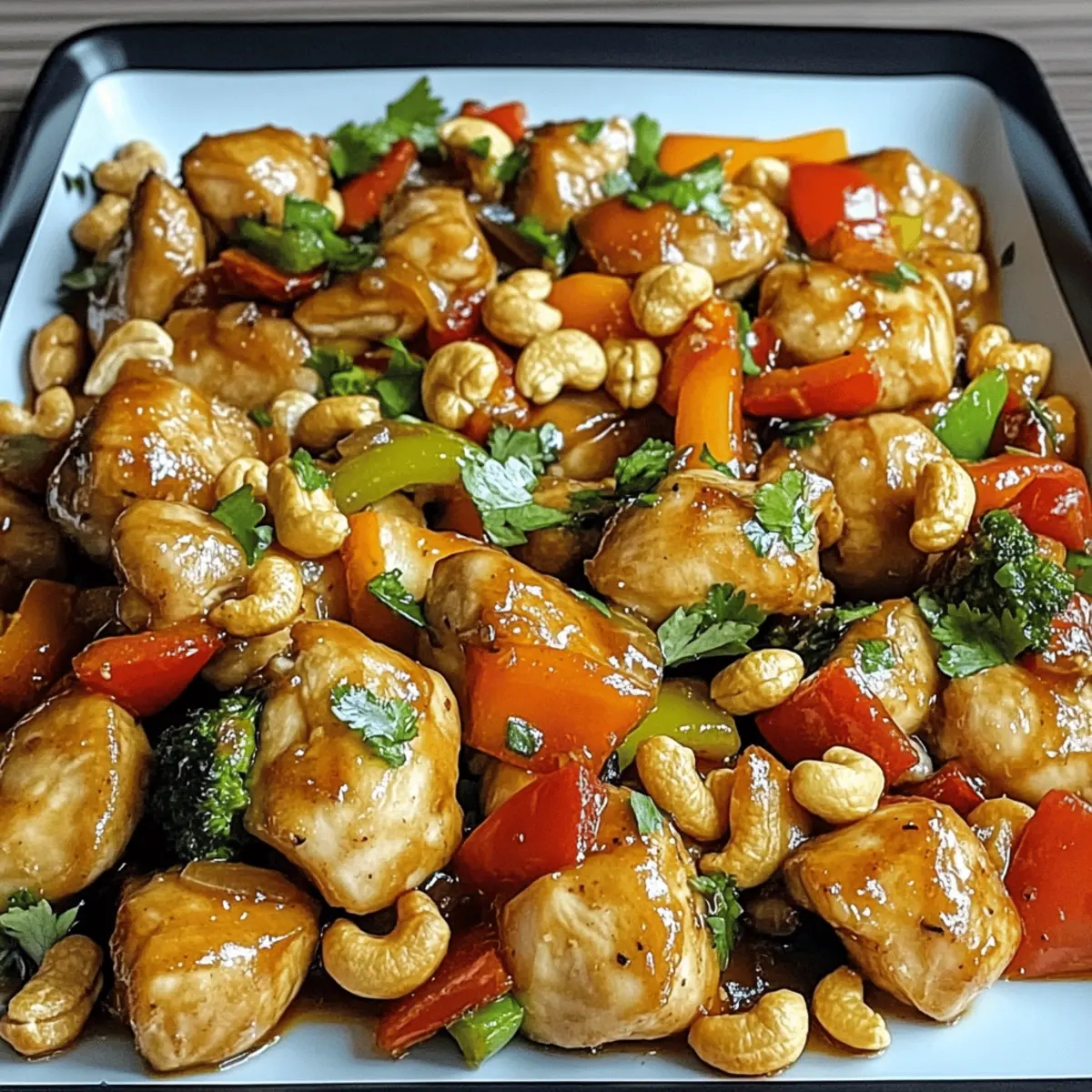 Einfache Blechpfanne Cashew-Hühnchen für Eilige