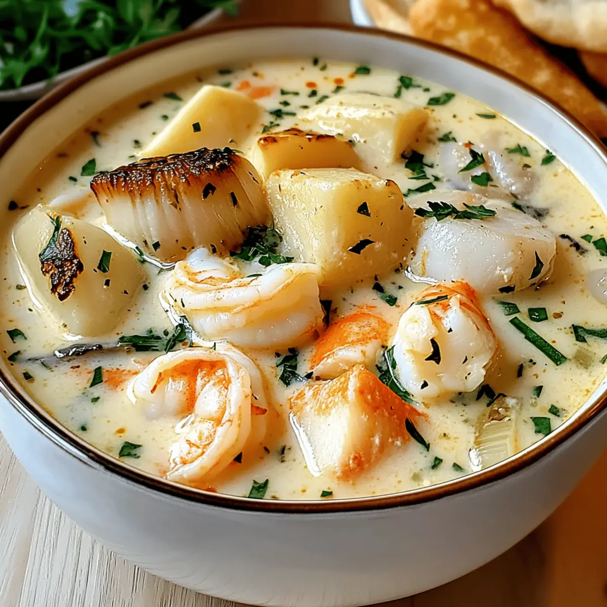Nova Scotia Seafood Chowder für Gaumenfreuden